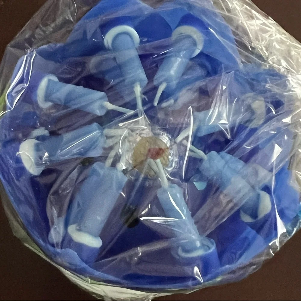 Musical Flower Birthday Candle blue new in box